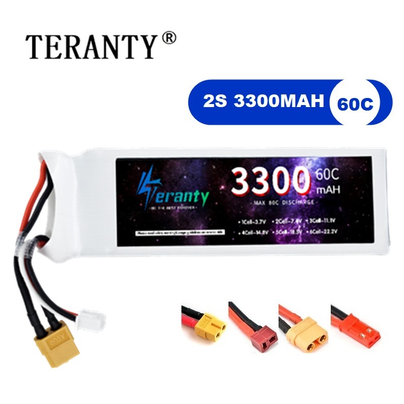 Rc Hobby Model - 2S 7.4V LiPo Battery 3300mAh 60C
