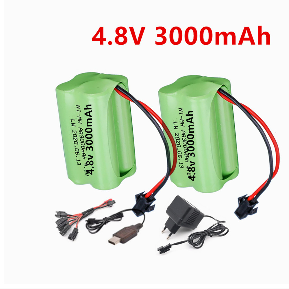 Rc Hobby Model - 4.8v 3000mAh Rechargeable Battery and Charger