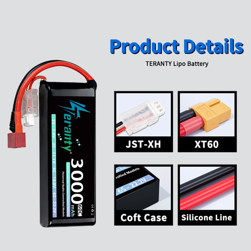 TERANTY 2S 3000mAh Lipo Batter - Rc Hobby Model ulasan dan harga