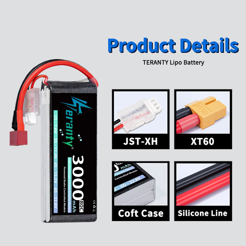 TERANTY 2S 3000mAh Lipo Batter - Rc Hobby Model ulasan dan harga