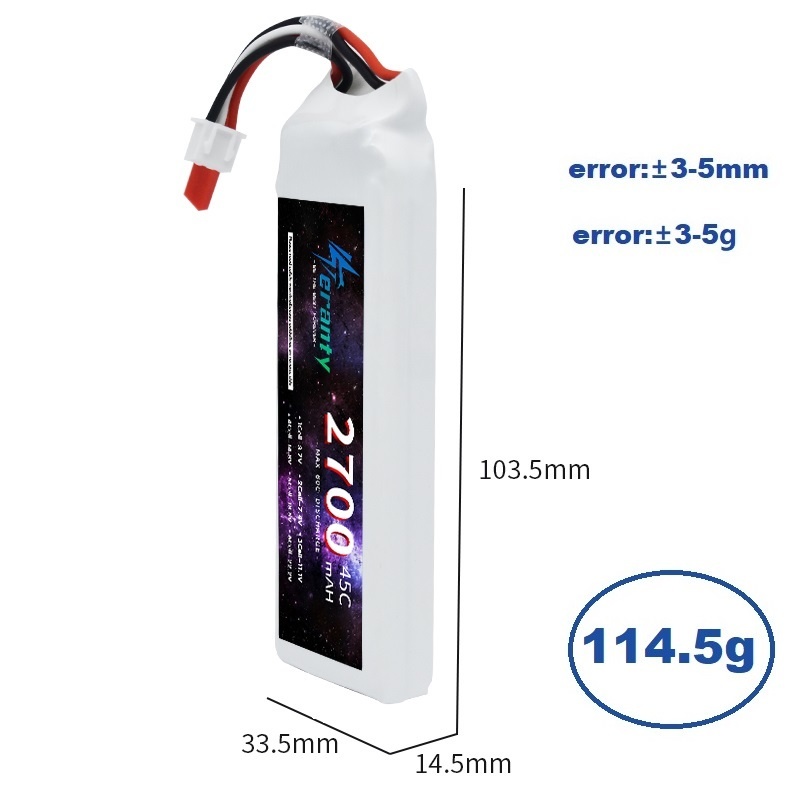 1/3PCS 2S 7.4V Lipo Battery 27 - Rc Hobby Model ulasan dan harga
