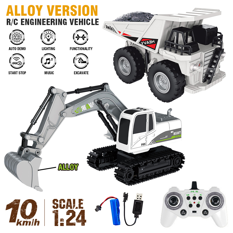 11Ch Alloy Rc Excavator 1:24 R - Rc Hobbyking Shop ulasan dan harga